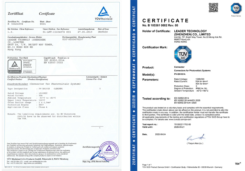 Đầu nối PV năng lượng mặt trời