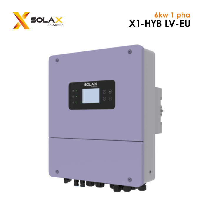 Biến Tần Inverter Solax Hybrid 6kW 1 pha X1-HYB-LV EU màu tím