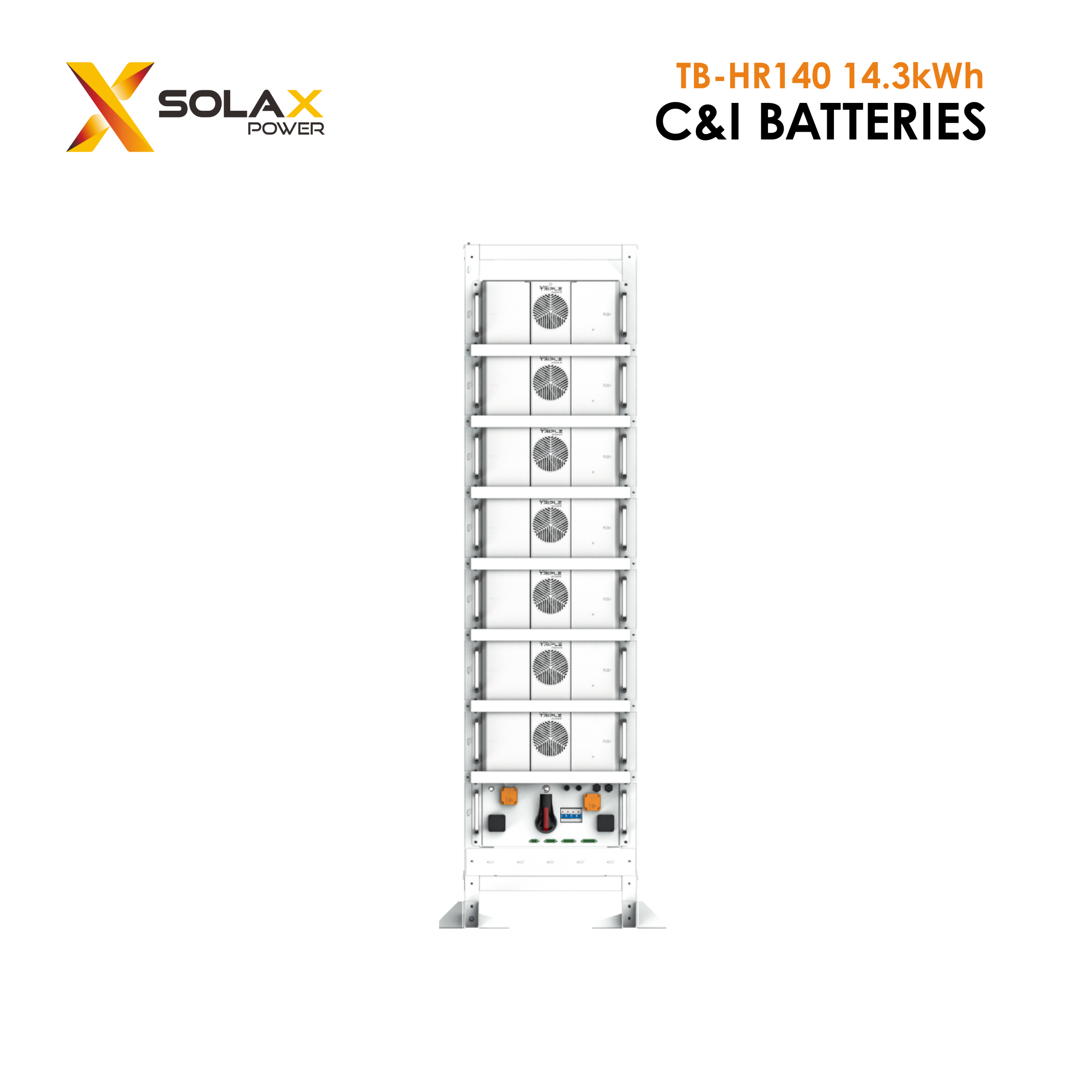 Pin lưu trữ năng lượng Solax HR140 C&I Hybrid 3 phase 14.3 kWh